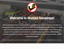 Tablet Screenshot of nomadraceways.com